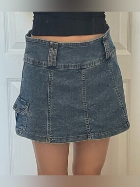 Refuge Cargo Denim Skort